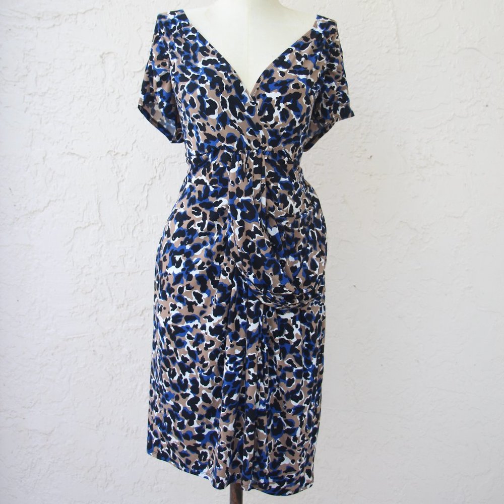 Laundry by Shelli Segal Wrap Multicolored Dress